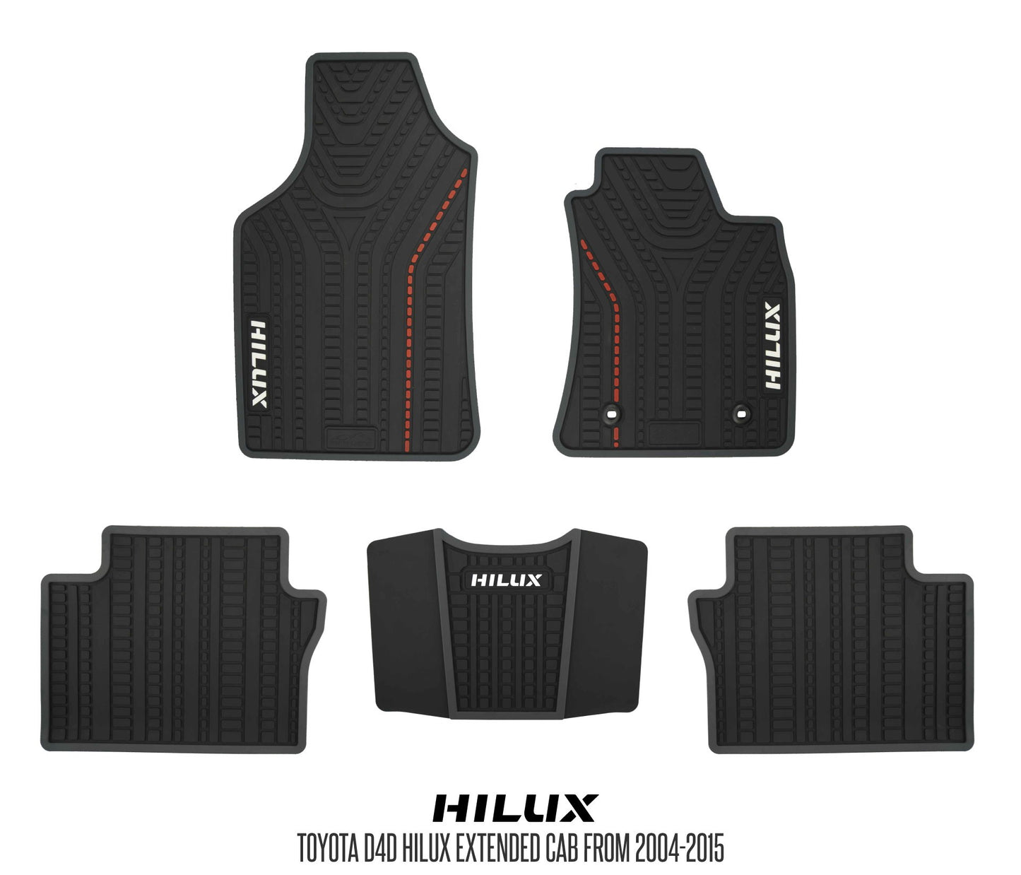 Rubber Floor Mats (Toyota Hilux D-4D Dakar)