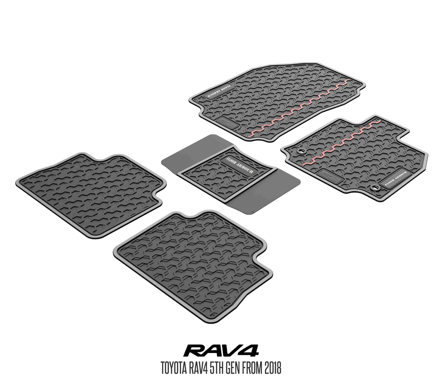 Rubber Floor Mats (Toyota Rav4 5th Gen)