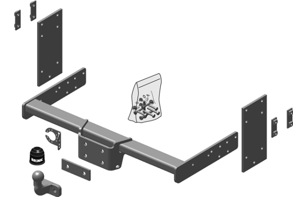 VW CRAFTER 30-50 Box (2E_) Flange Tow Bar  Box