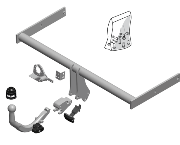 VW POLO VIVO(6R, 6C) BMA Detachable Tow Bar Hatchback