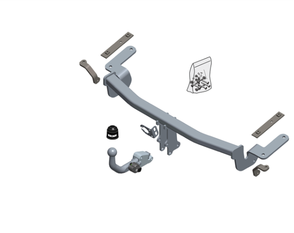 VW CADDY IV Box (SAA, SAH) Estate (SAB, SAJ) BMA Detachable Tow Bar Box