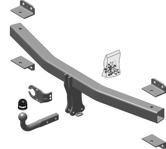 VW TOUAREG (7LA, 7L6, 7L7) Fixed tow bar Closed Off-Road Vehicle