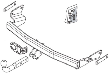 JEEP COMPASS (MK49) Fixed tow bar Closed Off-Road Vehicle