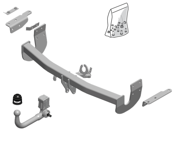 NISSAN X-TRAIL (T32) BMU Detachable Tow Bar Closed Off-Road Vehicle